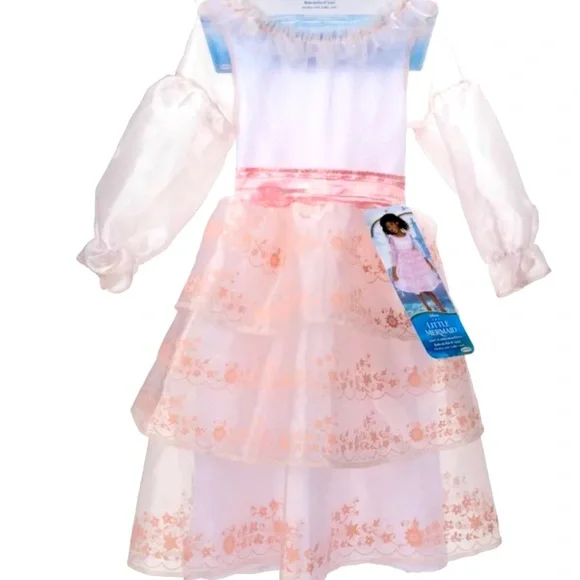 Disney Dresses | Disney Little Mermaid Princess Dress - Nwt 4-6x | Color: Orange/Pink | Size: 5G | Sonyacsmith's Closet
